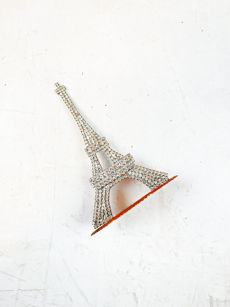 Eiffel tower in rhinestones