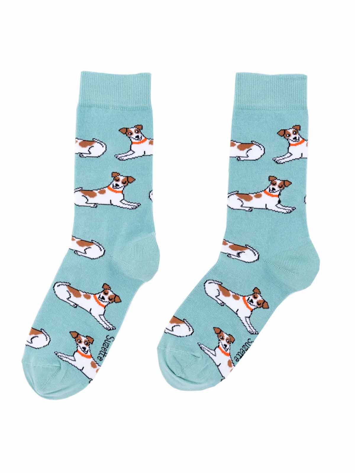 cou cou suzette socks in cotton with jack Russians