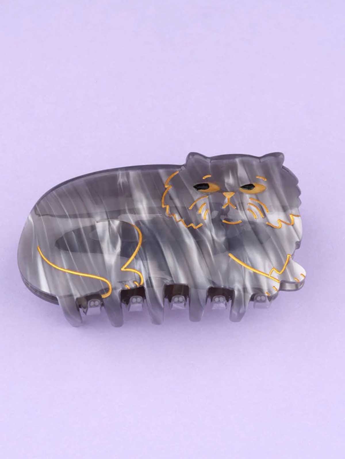 cou cou suzette hair clip with grey cat