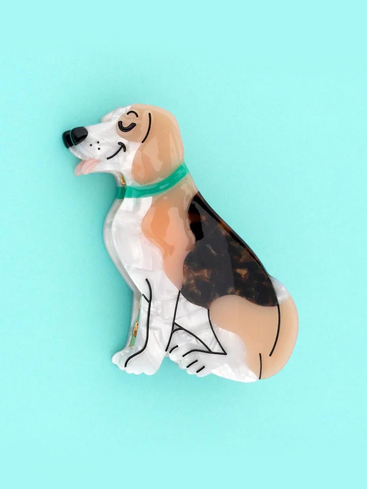 hair clip with beagle from French cou cou suzette