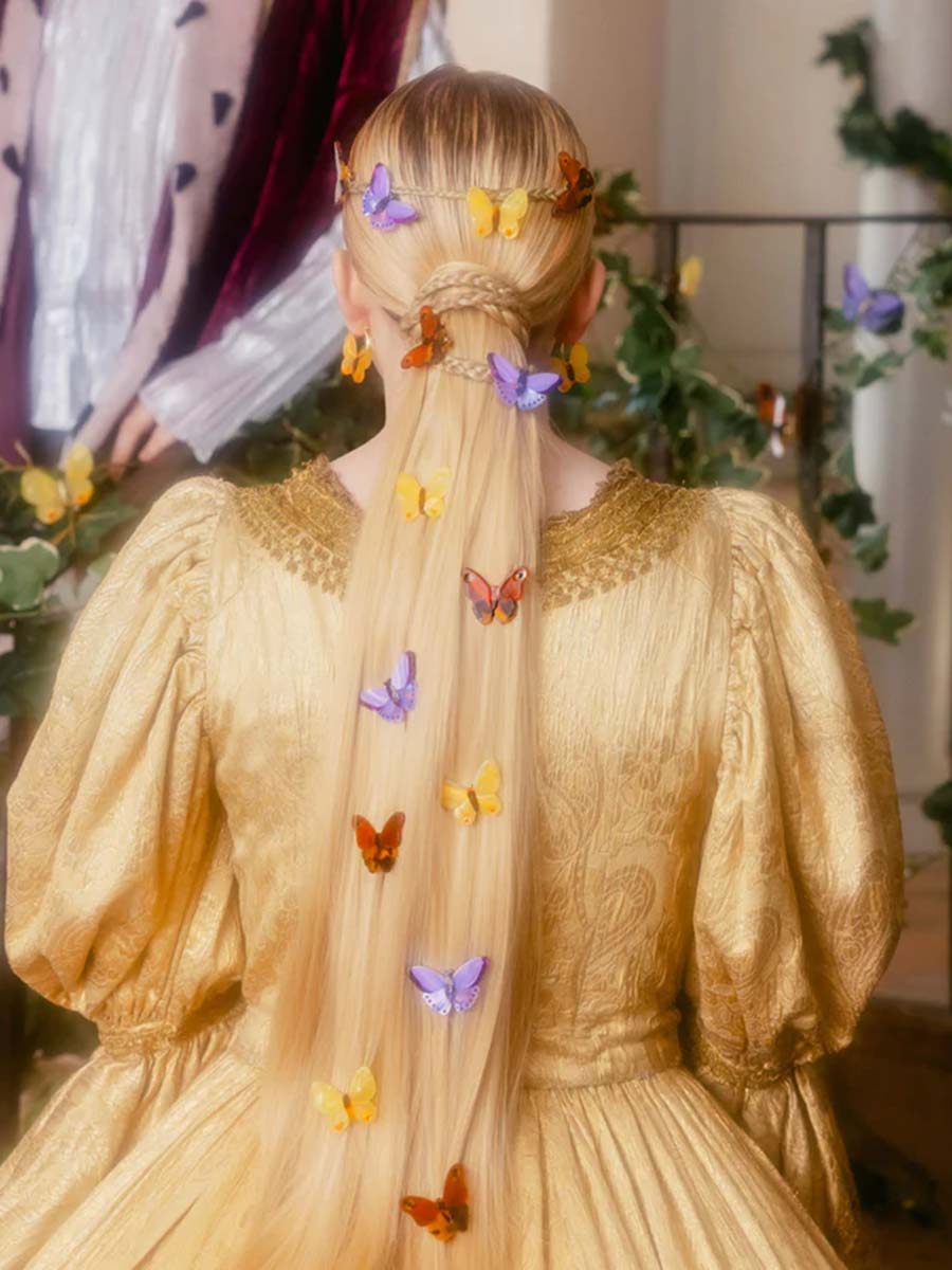 hair clips butterflies cou cou suzette