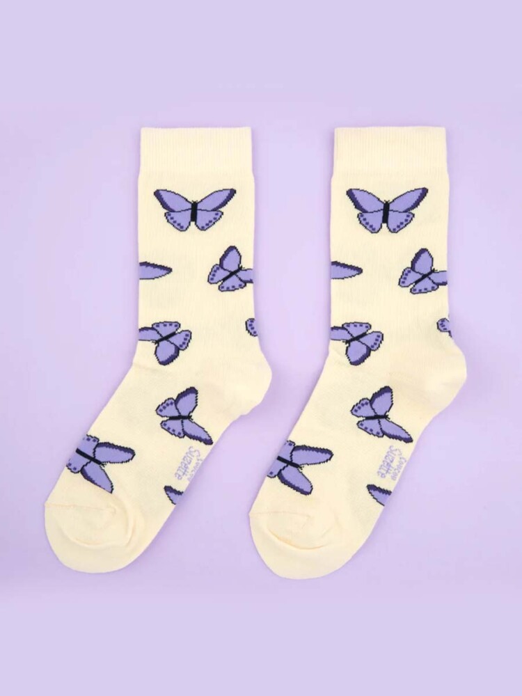 socks with butterflies from cou cou suzett
