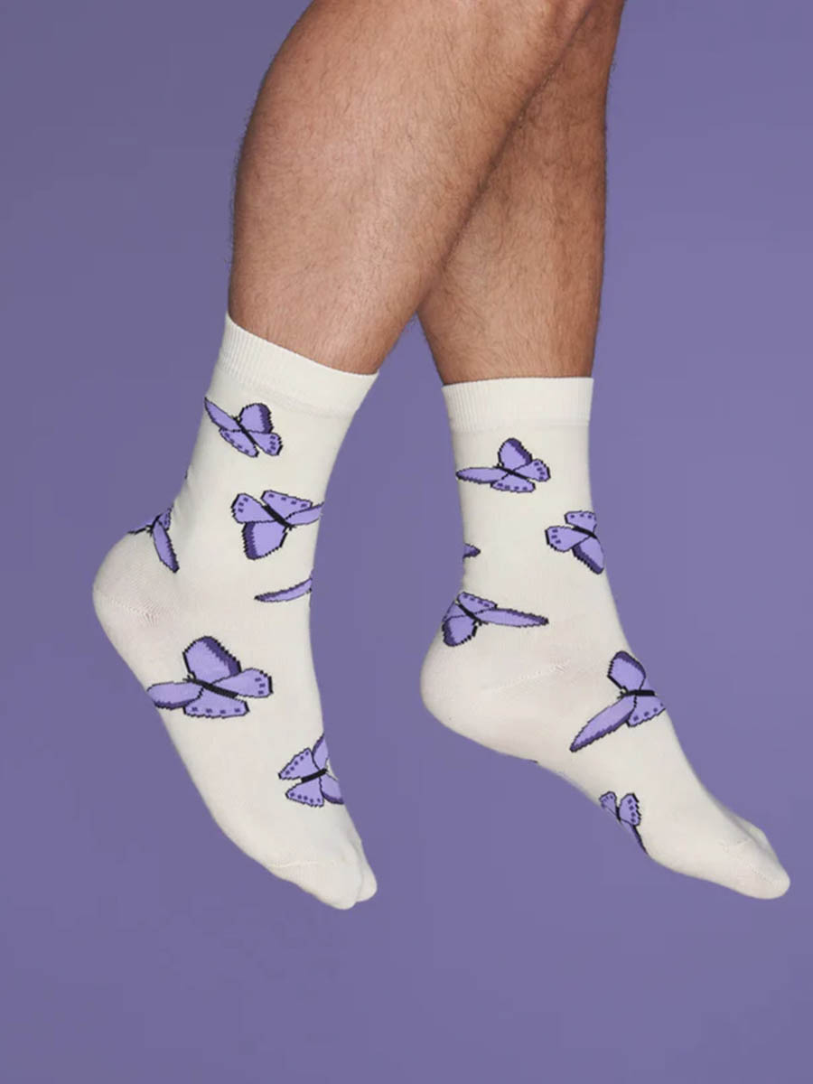 socks with butterflies from cou cou suzett