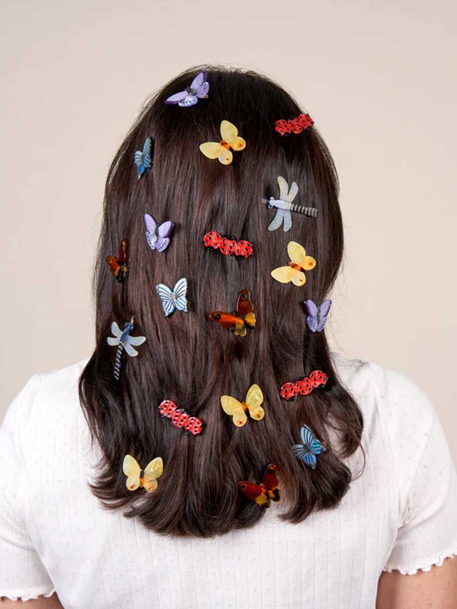 hair clips butterflies cou cou suzette