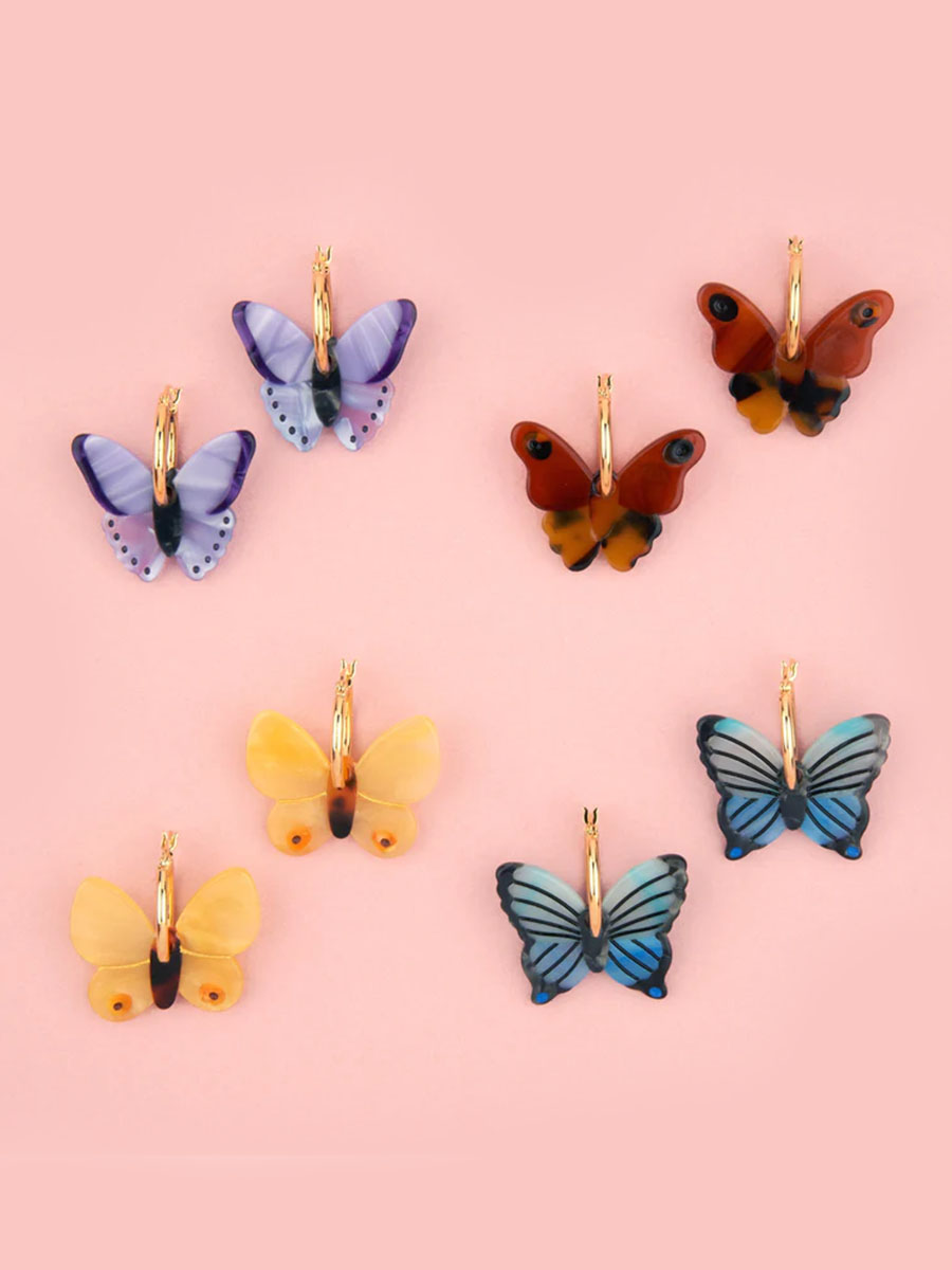 hair clips butterflies cou cou suzette