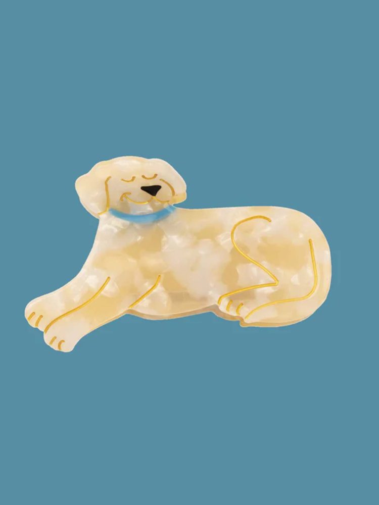 Hair clip with yellow Labrador from French Cou Cou Suzette