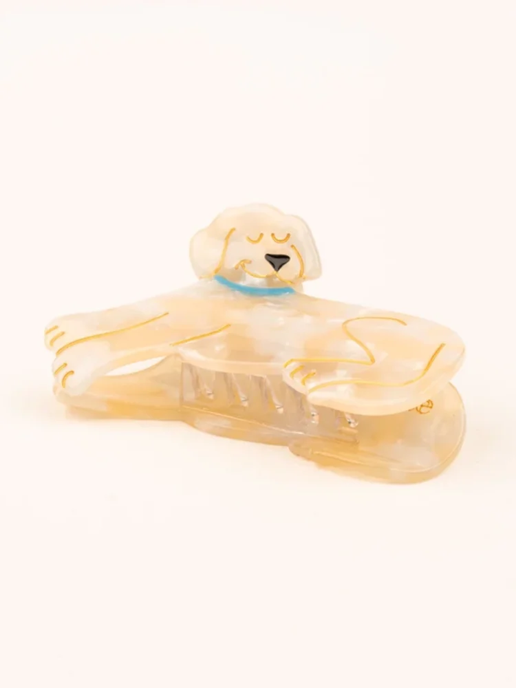 Hair clip with yellow Labrador from French Cou Cou Suzette