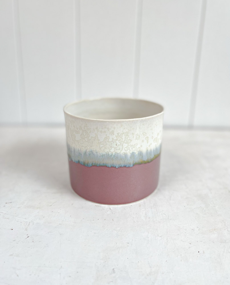 lena pedersen ceramic flower pots in pastels
