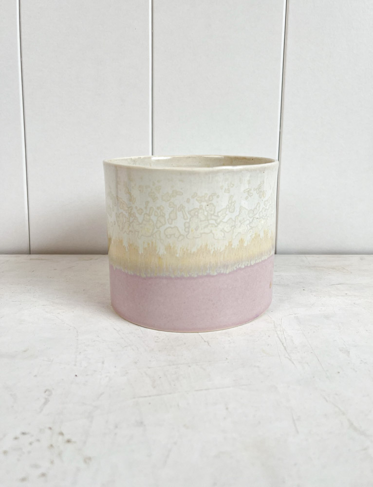 lena pedersen ceramic flower pots in pastels