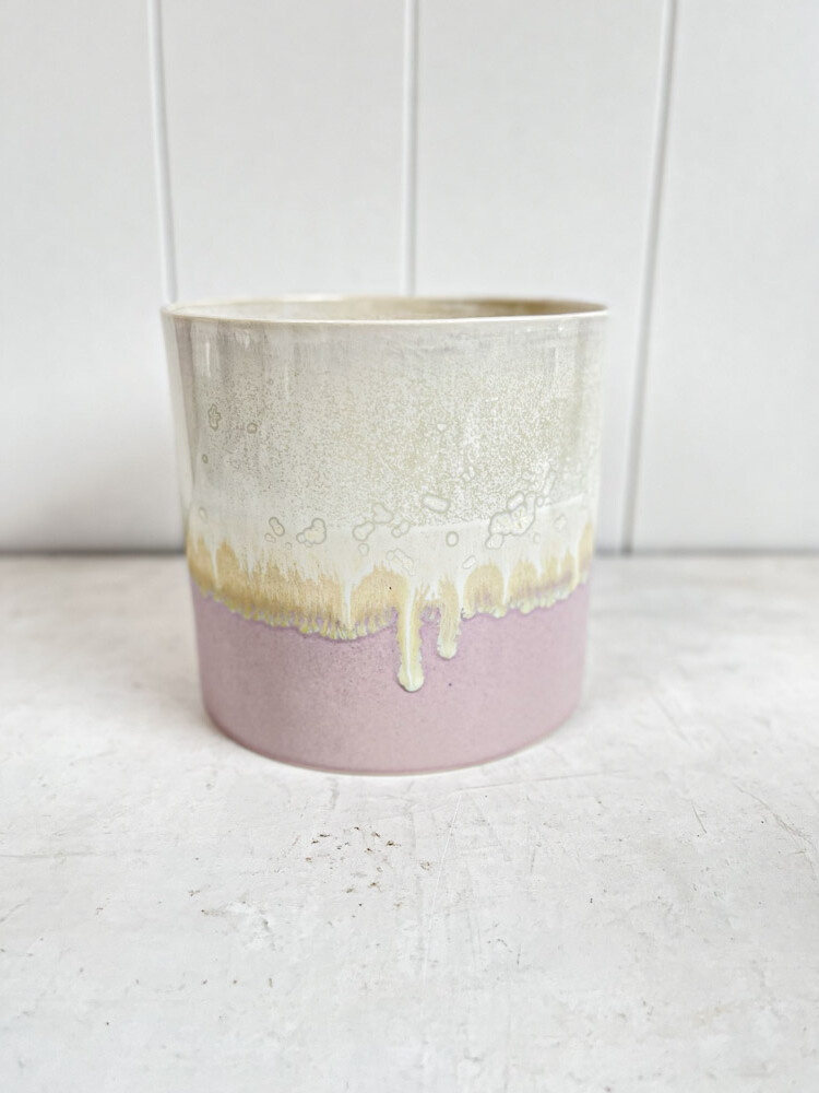 lena pedersen ceramic flower pots in pastels