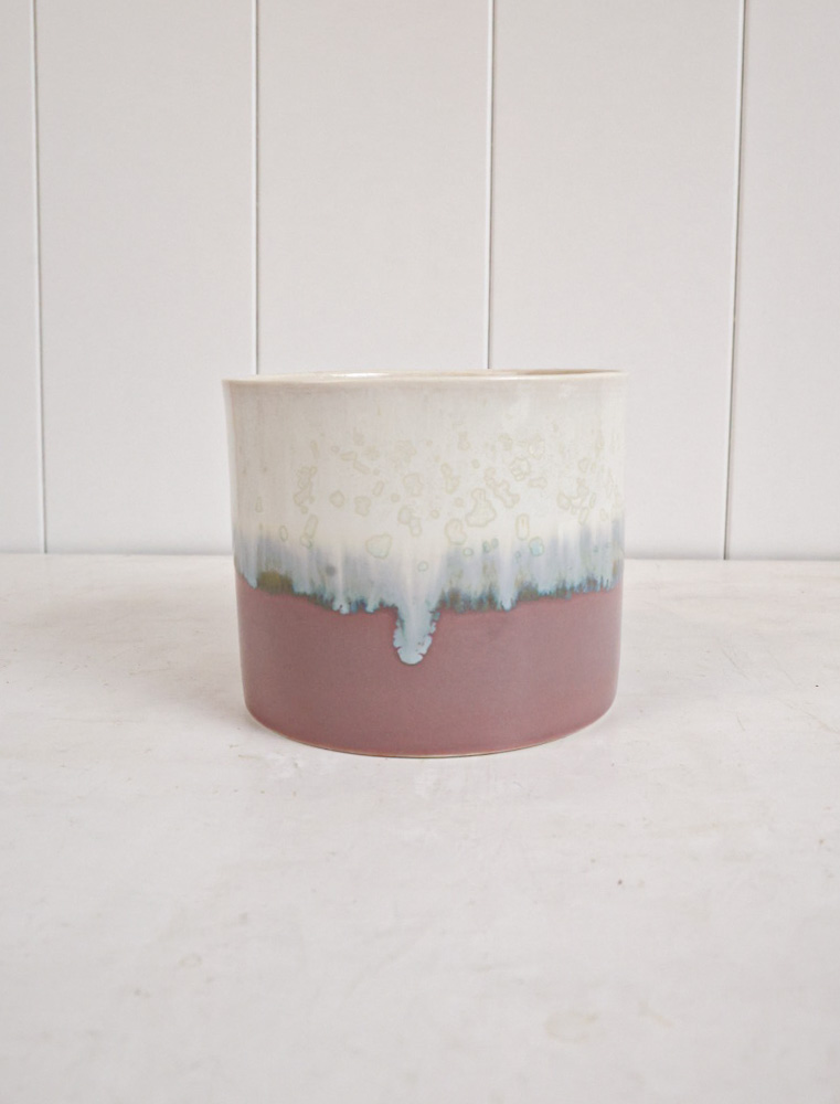 lena pedersen ceramic flower pots in pastels
