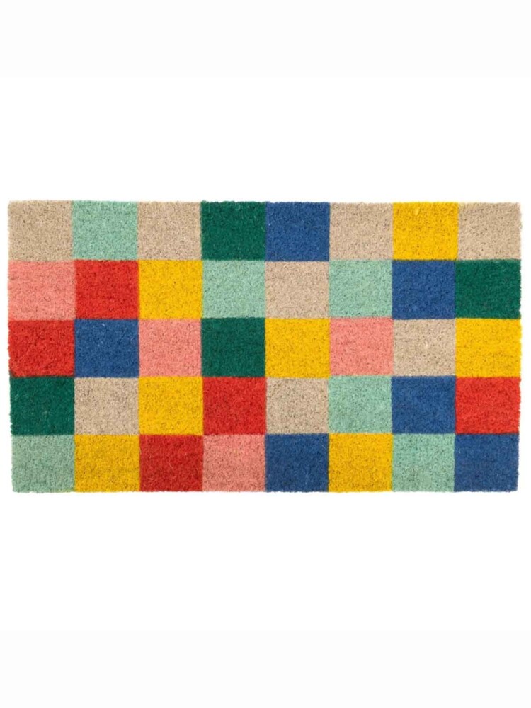doormat checkered