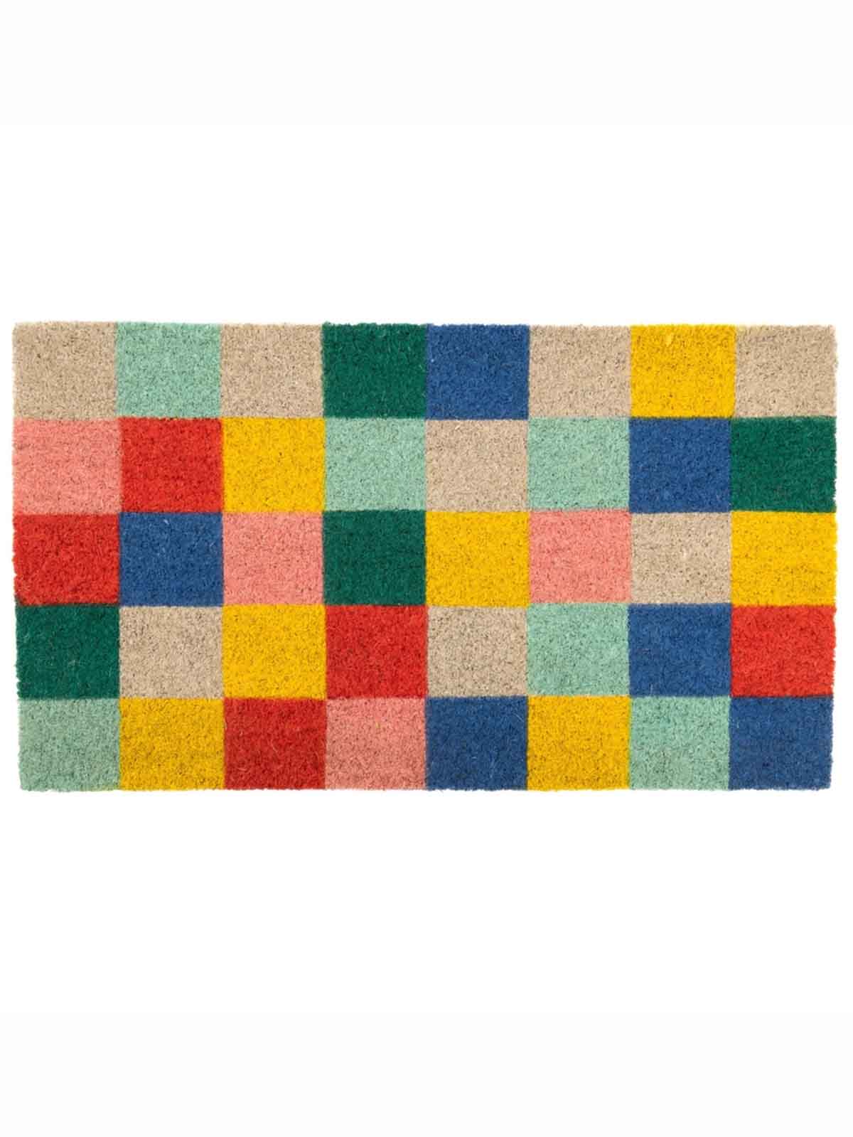 doormat checkered