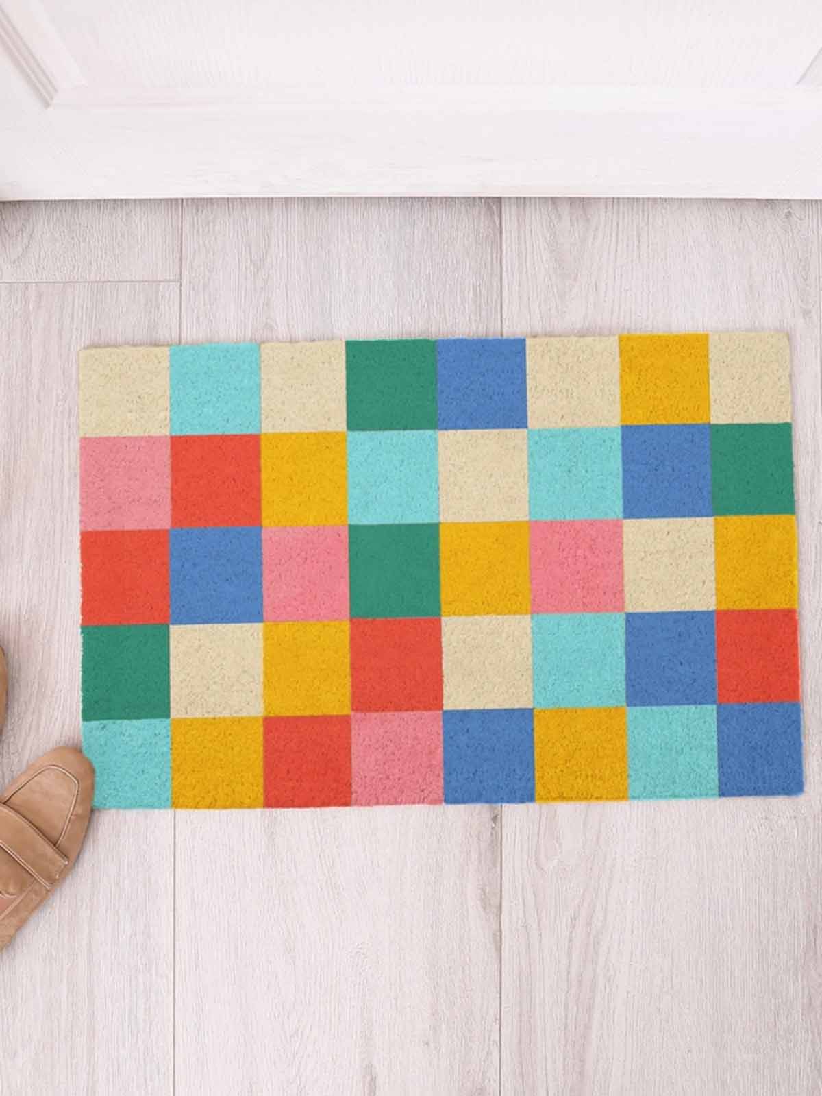 doormat checkered