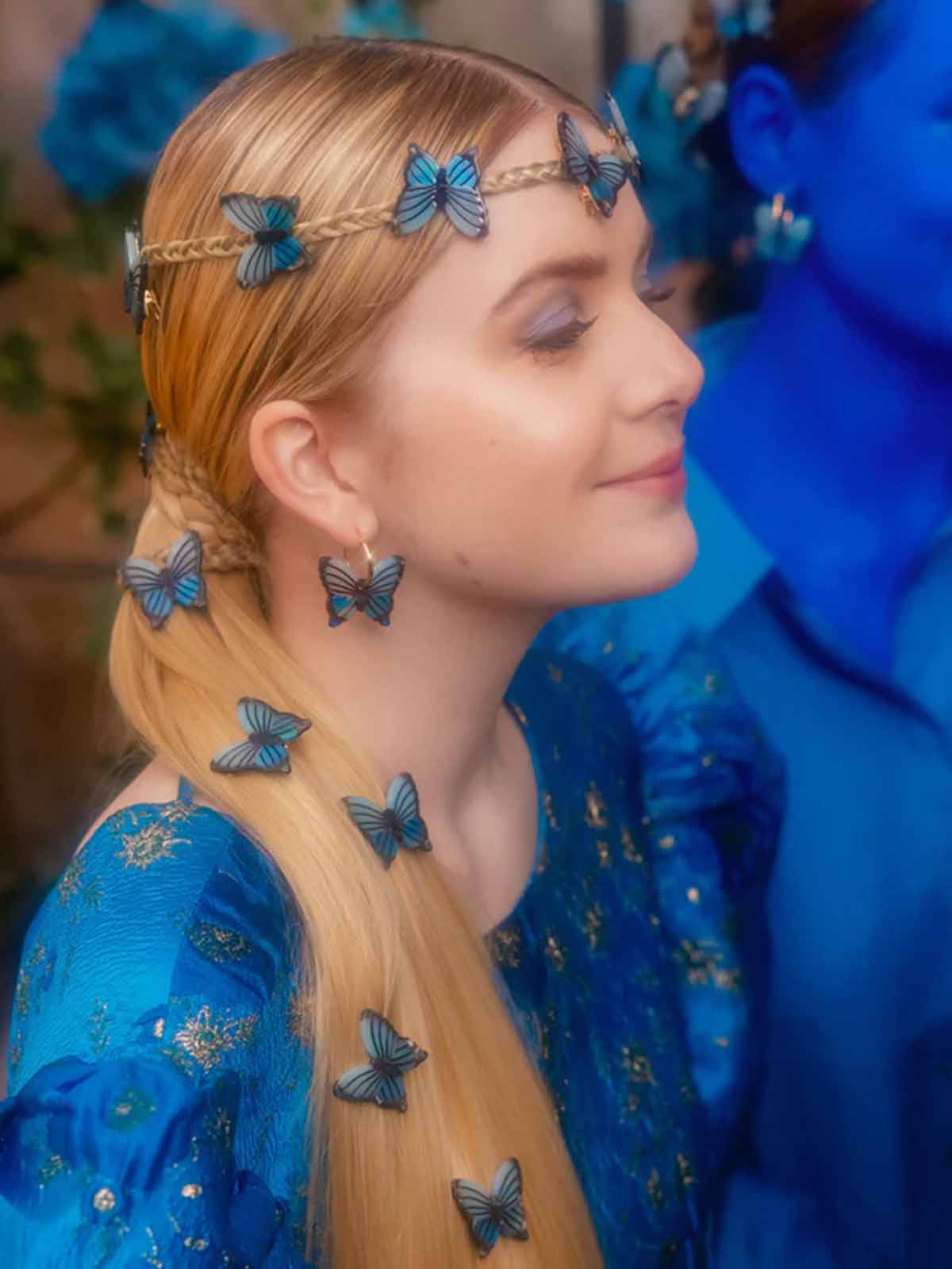 hairpin with summer blue from cou cou suzette
