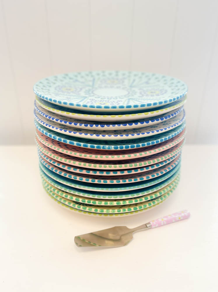 large ceramic cake dish in white from pots work in pastels at remix by sofie
