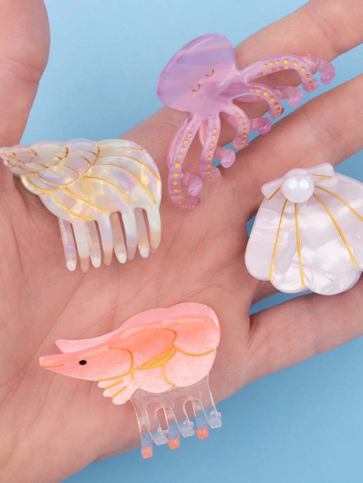 cou cou suzette hair clip with conch