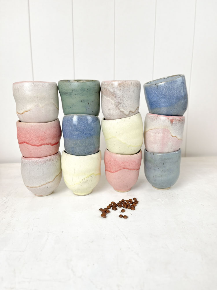 remix by sofie huge selection of handmade cups - here a ceramic cup without a handle many variants.