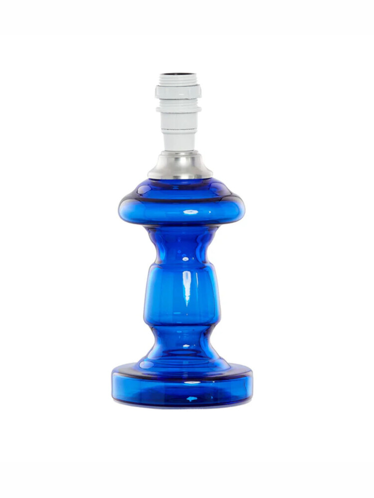 pink rose lamp petro 3 in transparent royal blue