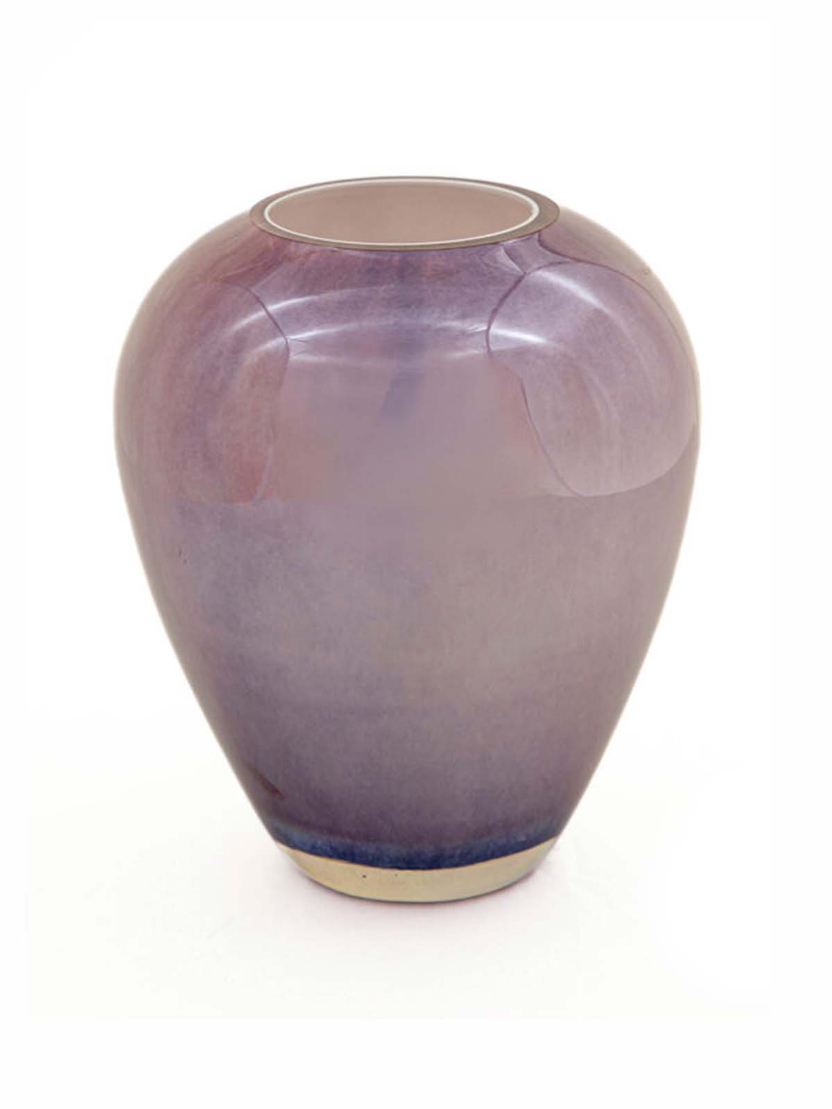 Opal glass vase in mixed colours in purple and pink from remix by Sofia