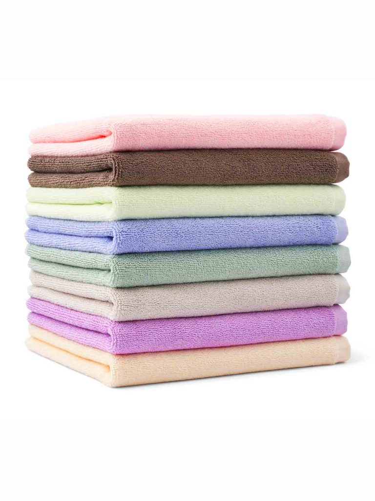 bongusta solid towels in plain colours