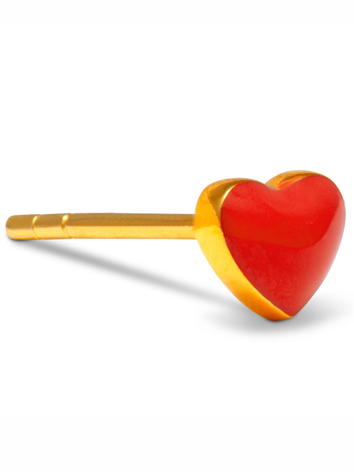 lulu copenhagen earring love u red heart