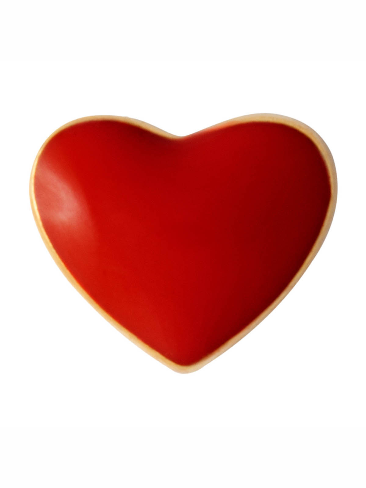 lulu copenhagen heart earrings in red