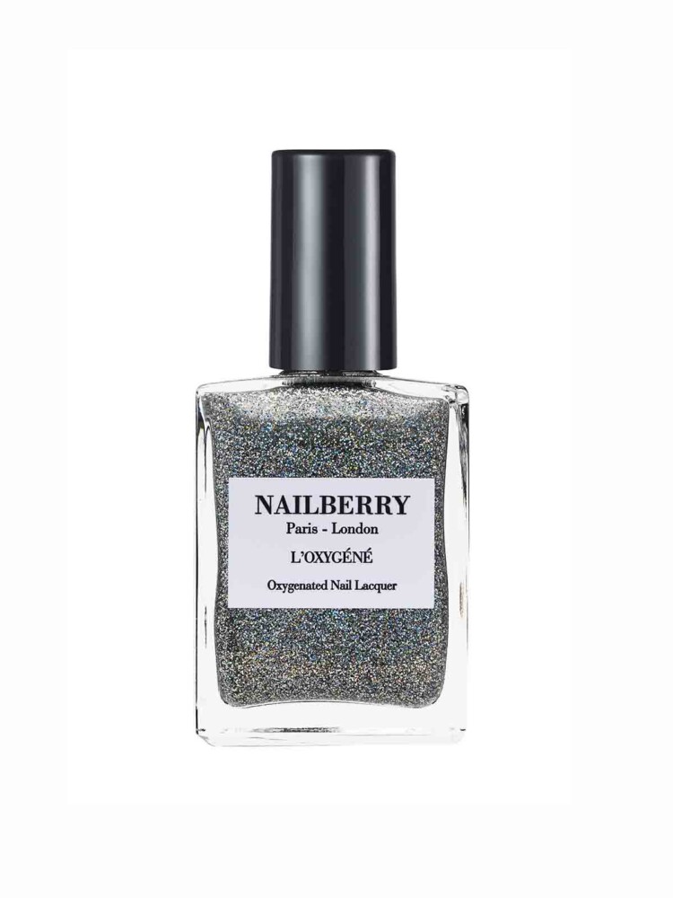 nailberry nail polish vegan and not tested on animals. Topcoat cosmetic with mica