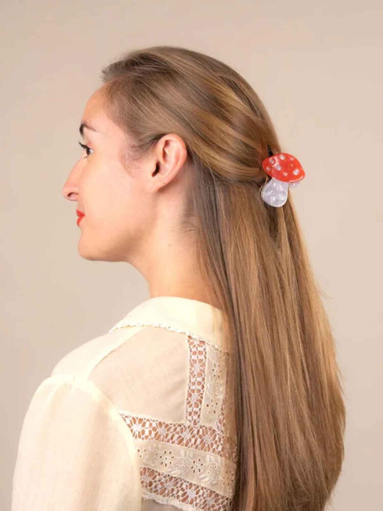 cou cou suzette hair clip red fly mushroom 6