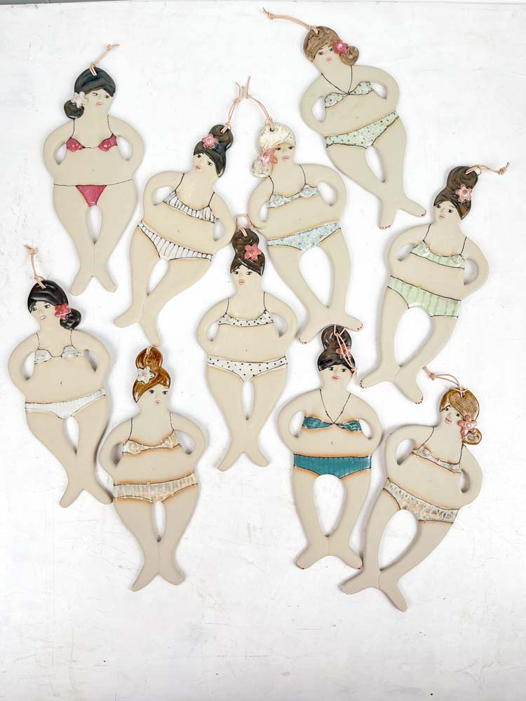 ceramic rainbow from mia lindbirk bathnymfe - wall hanging