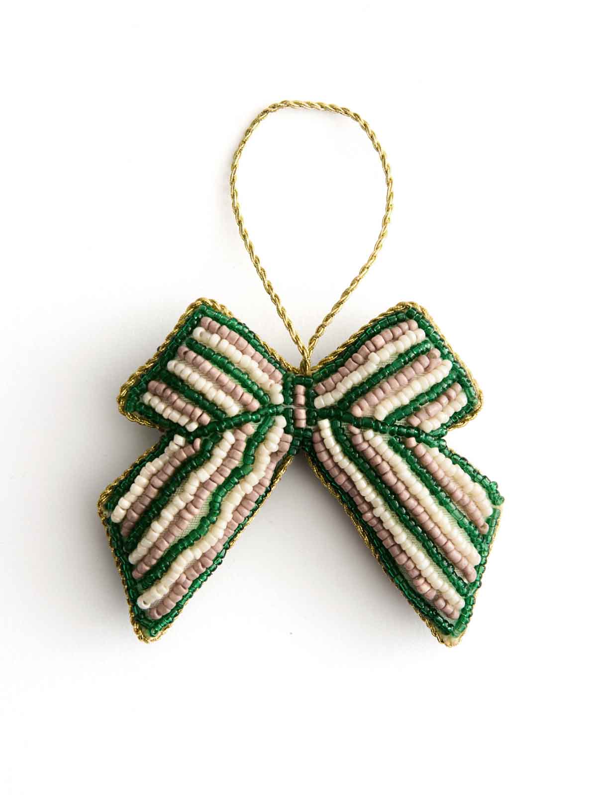humming rose wing bow with beads