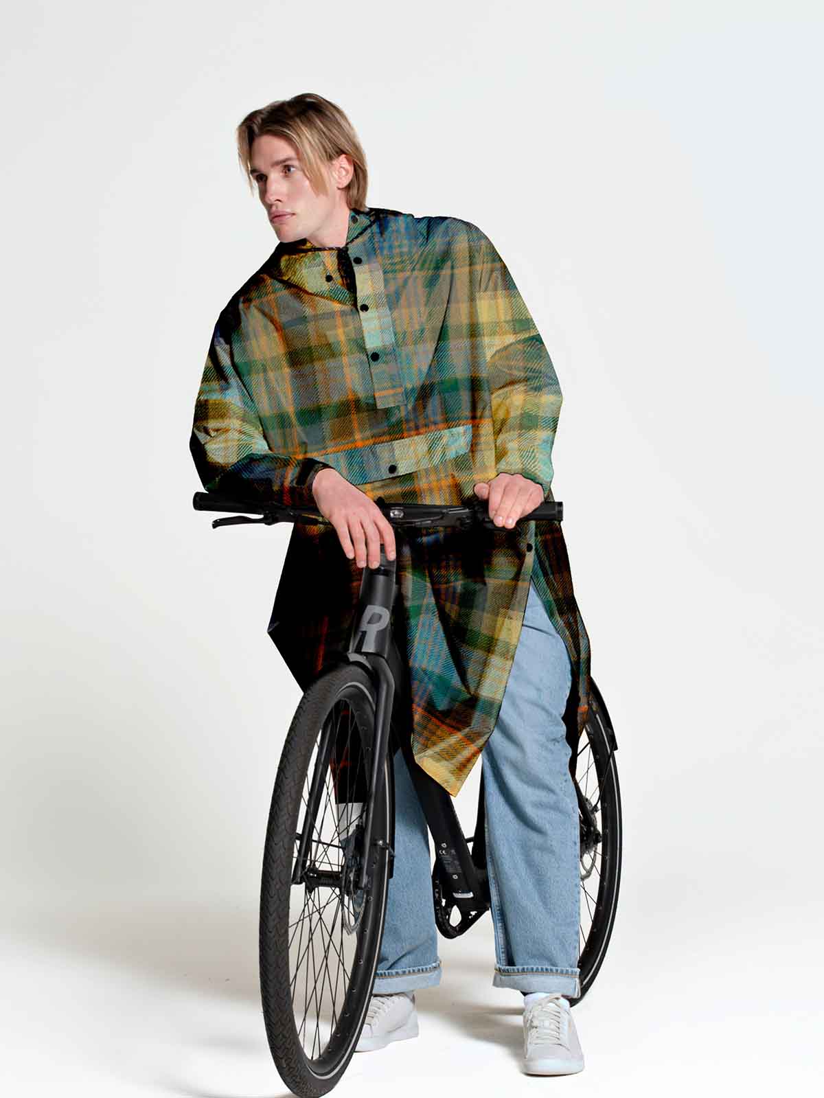 Rain poncho - Tartan