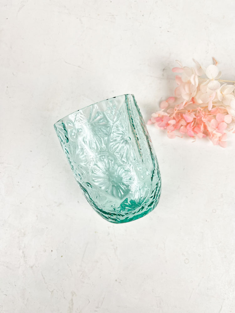 Mix and match drinking glasses from Anna von Lipa with Flower