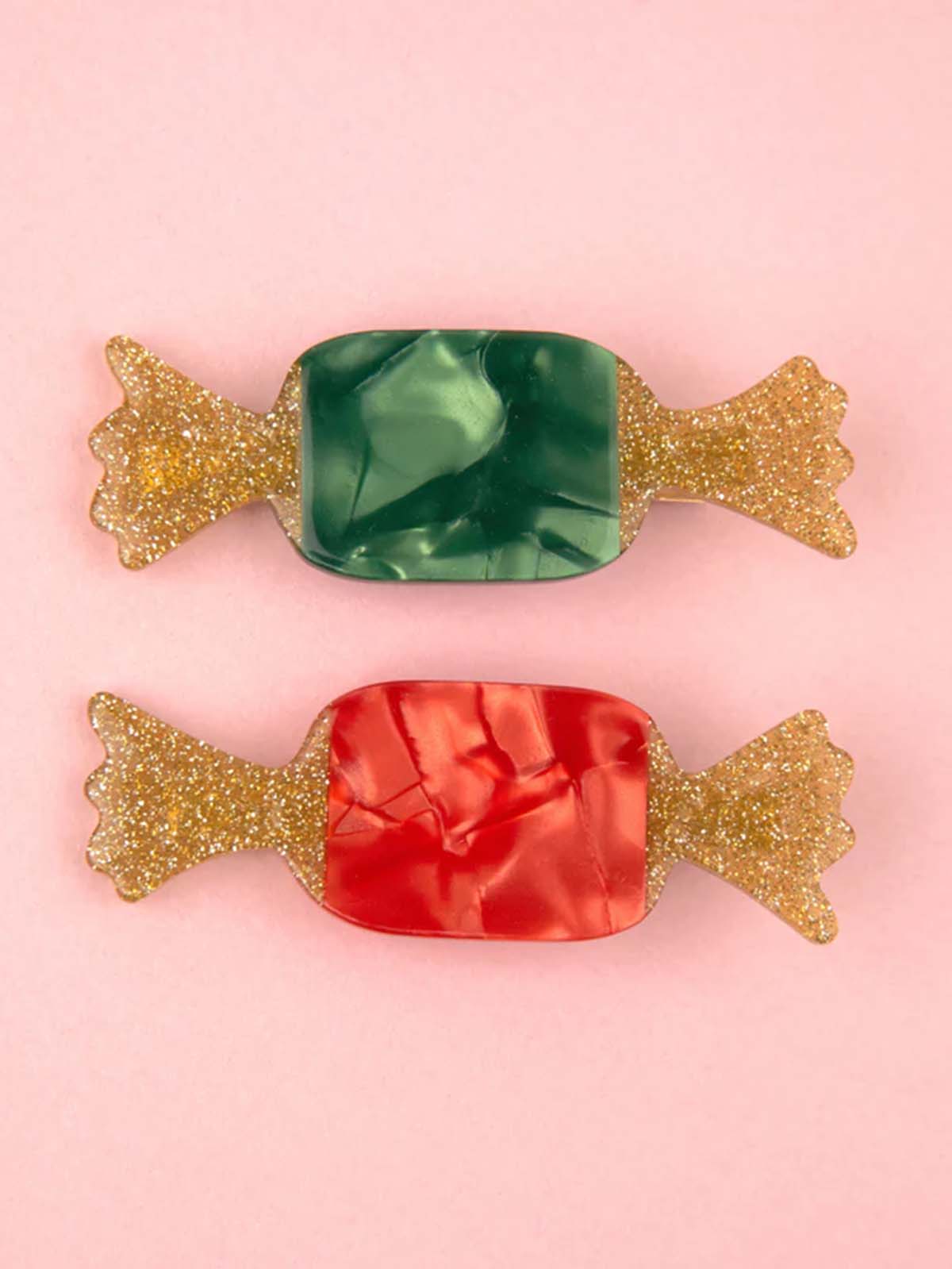 Hair clips from Cou Cou Suzette with Christmas candy
