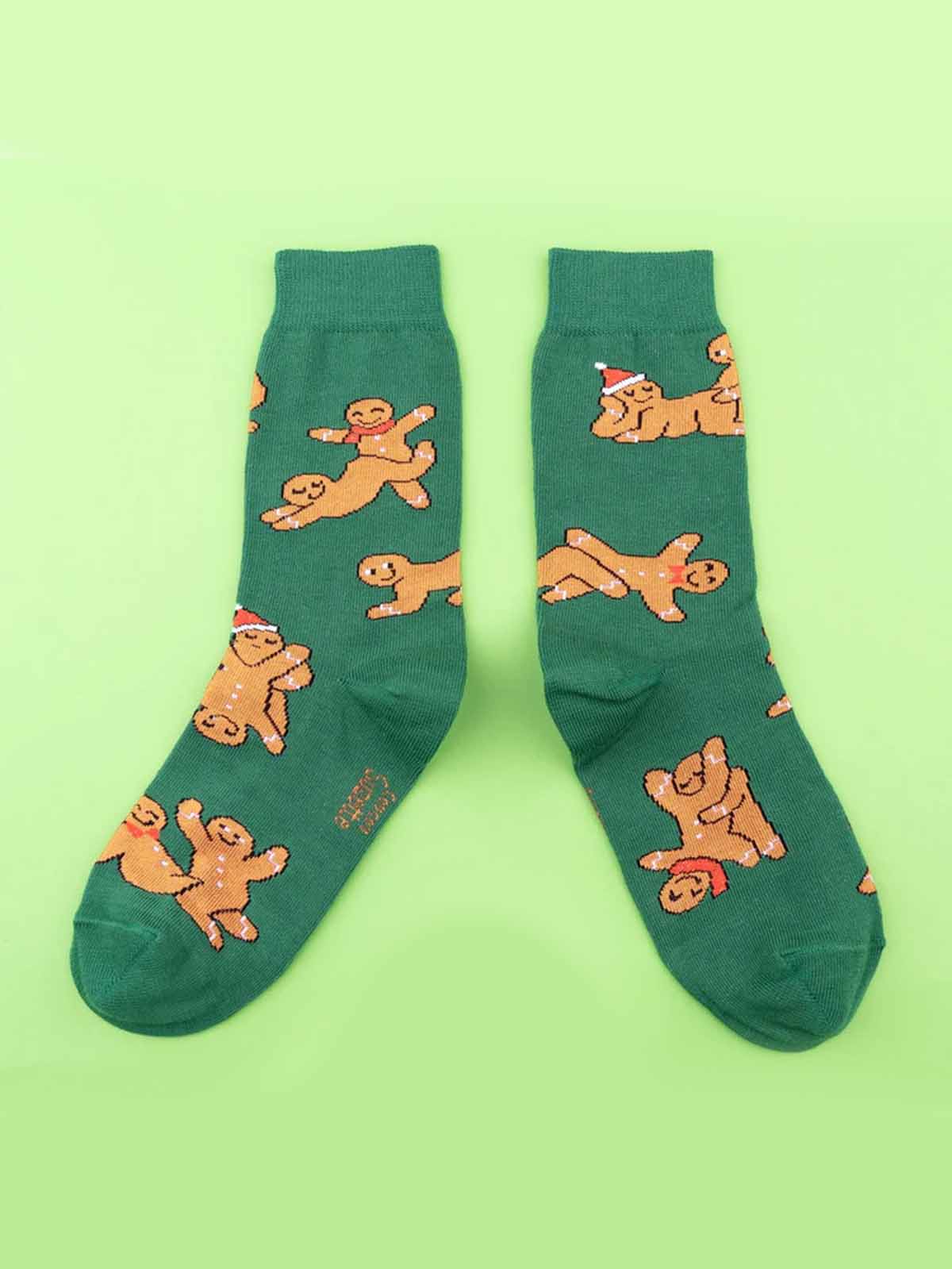 cou cou suzette socks green with gingerbread