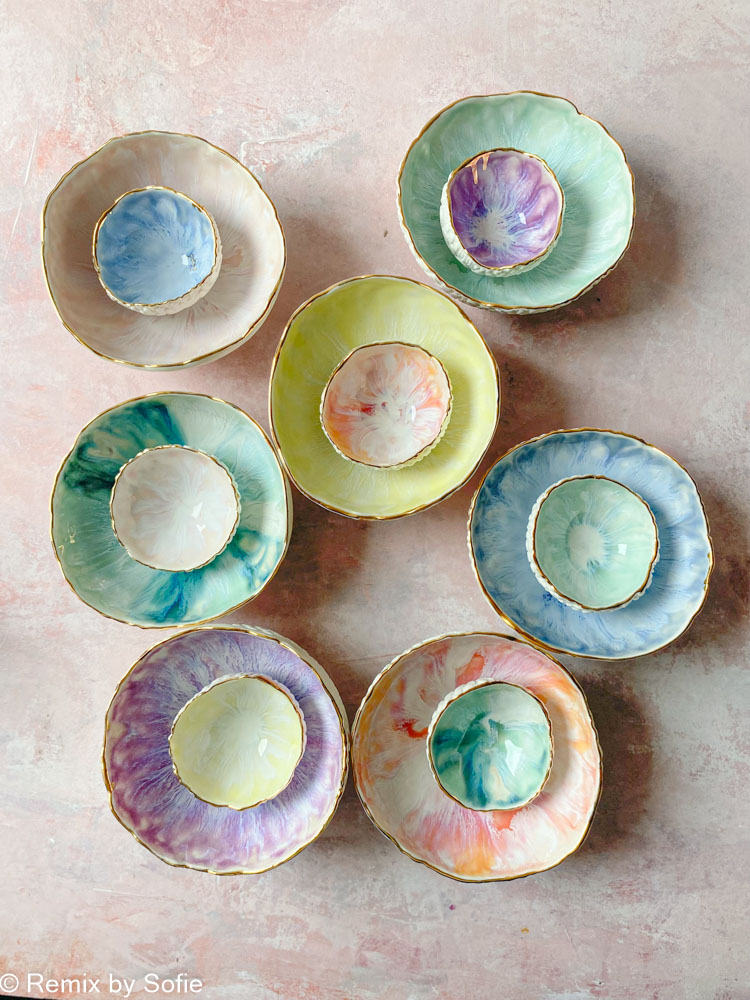 jewelry bowls in pastels from ceramics by miabella