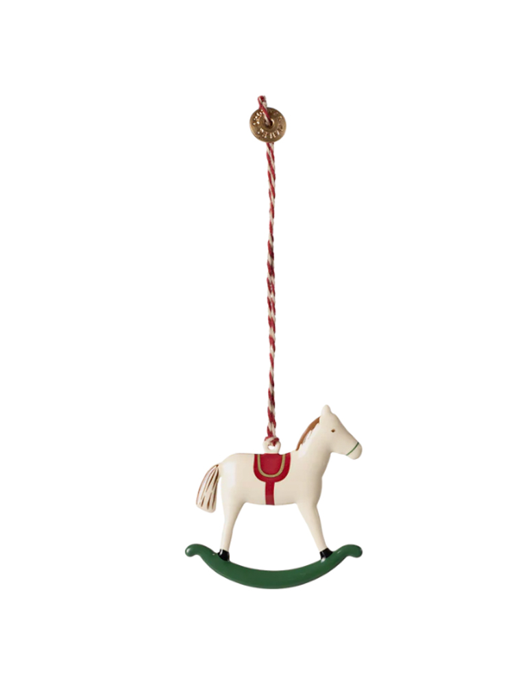 majestic metal ornaments - rocking horse