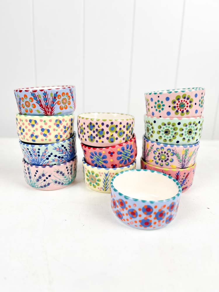 pate bowl ceramic bowl from potters work mahaba series in pastel colors with patterns