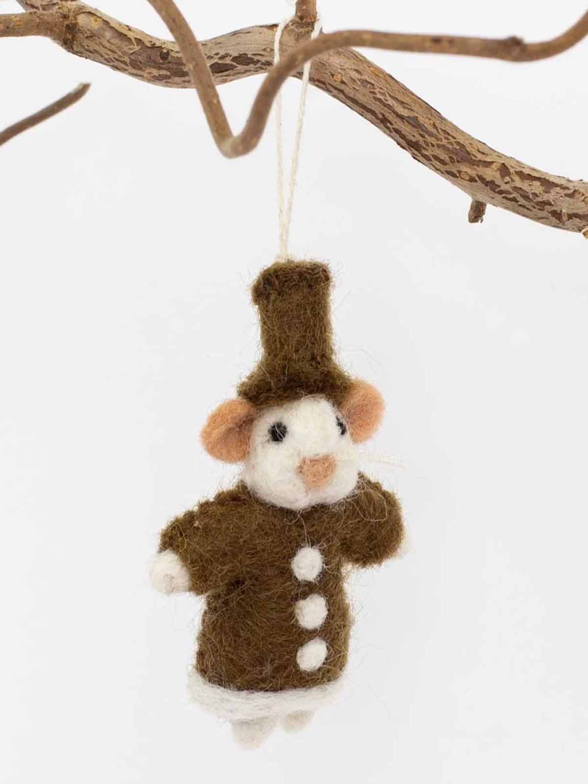 Afroart Fairtrade Christmas decorations peppermint gum - mouse peppermint cake