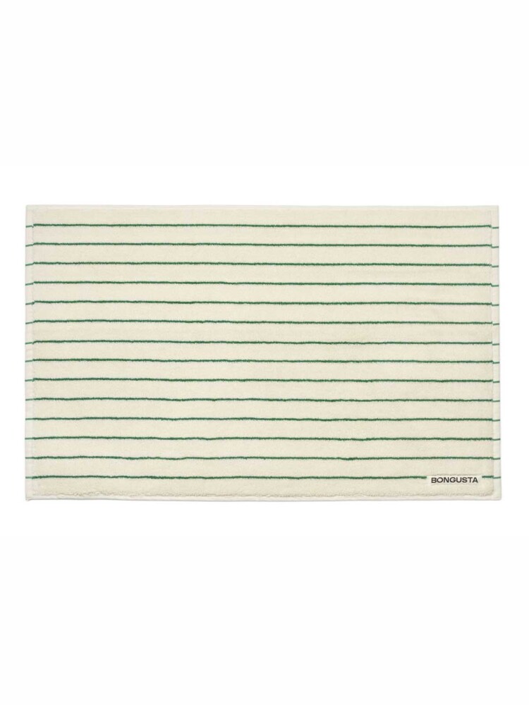 bongusta bath mat pure white and grass