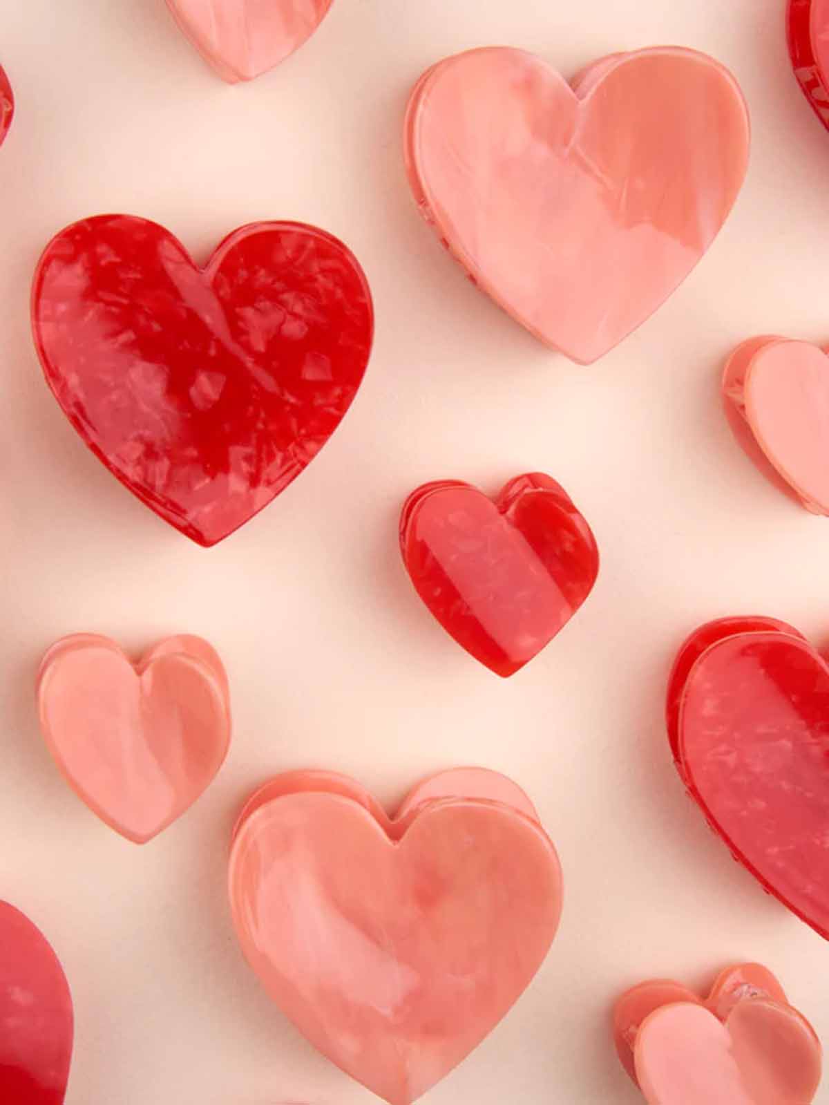 cou cou suzette hair clip heart in pink