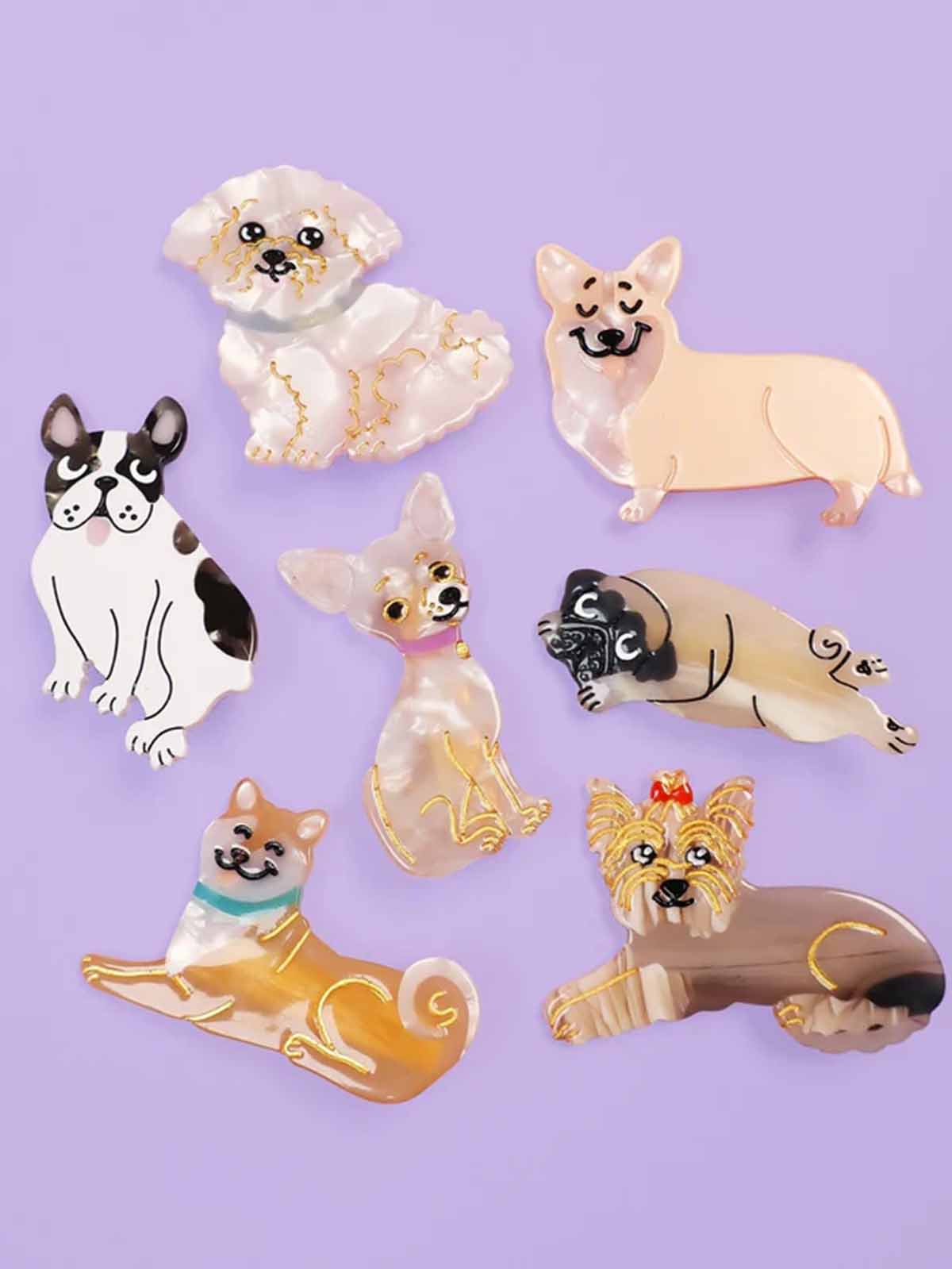 cou cou suzette hair clips with dogs