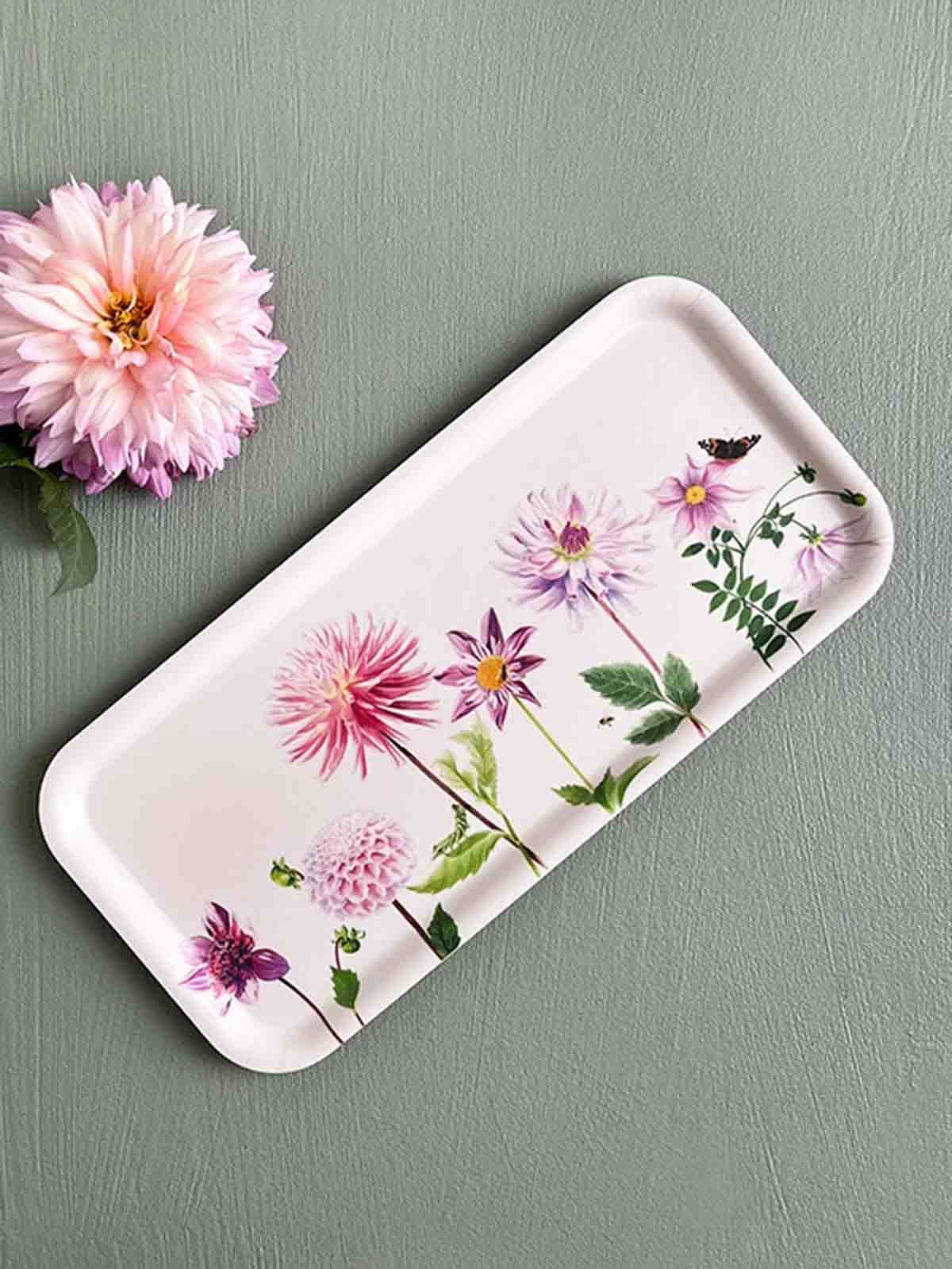 koustrup & co tray elongated dahlia