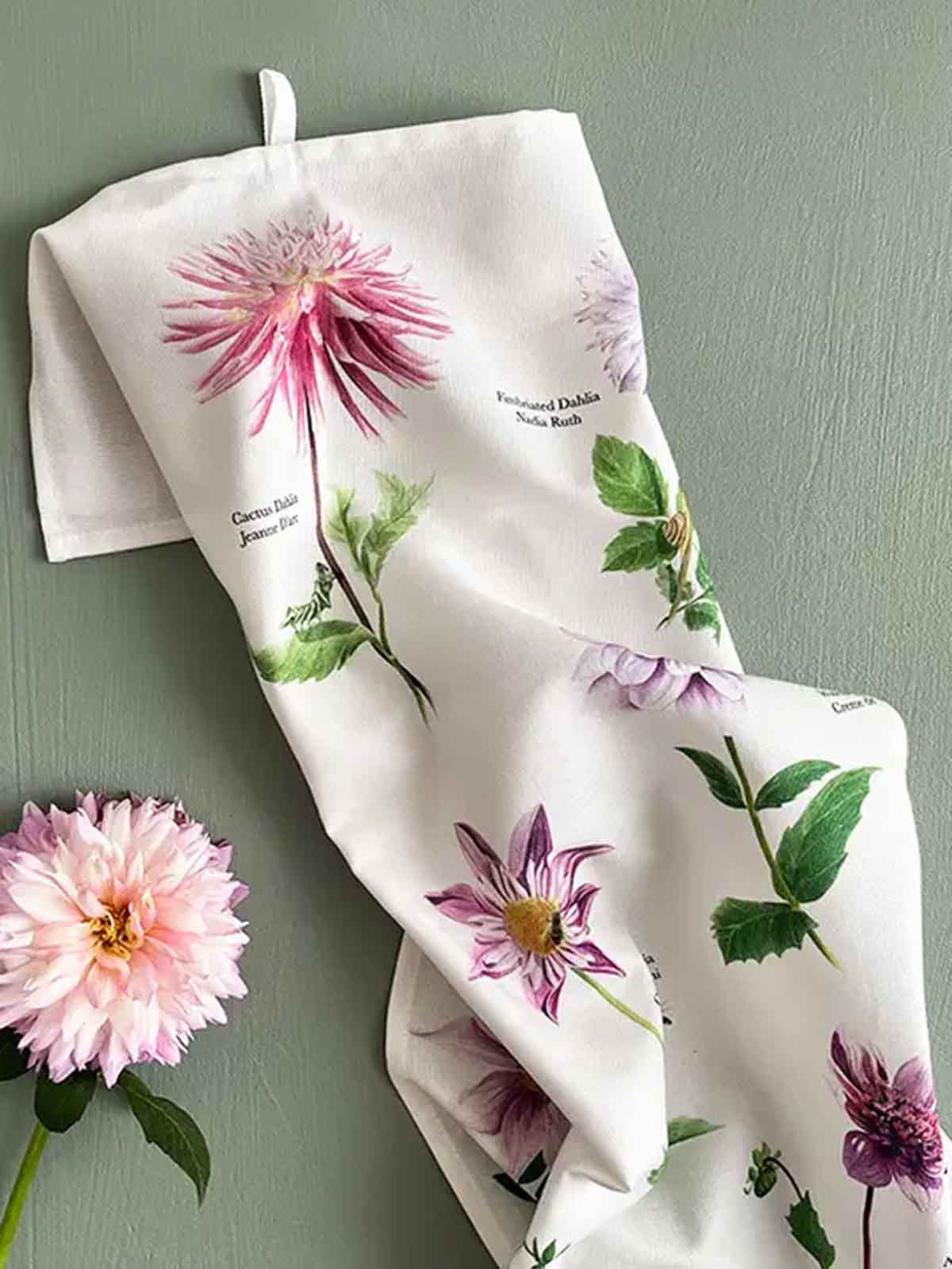 koustrup & co tea towel dahlia