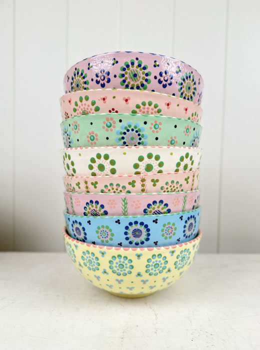 large salad bowl - bowl in ceramic potswork mahaba series at remix by sofie