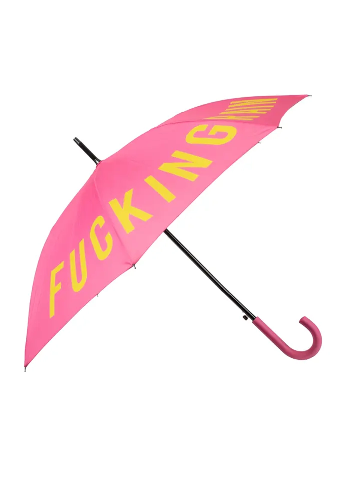 umbrella in yellow - fucking rain