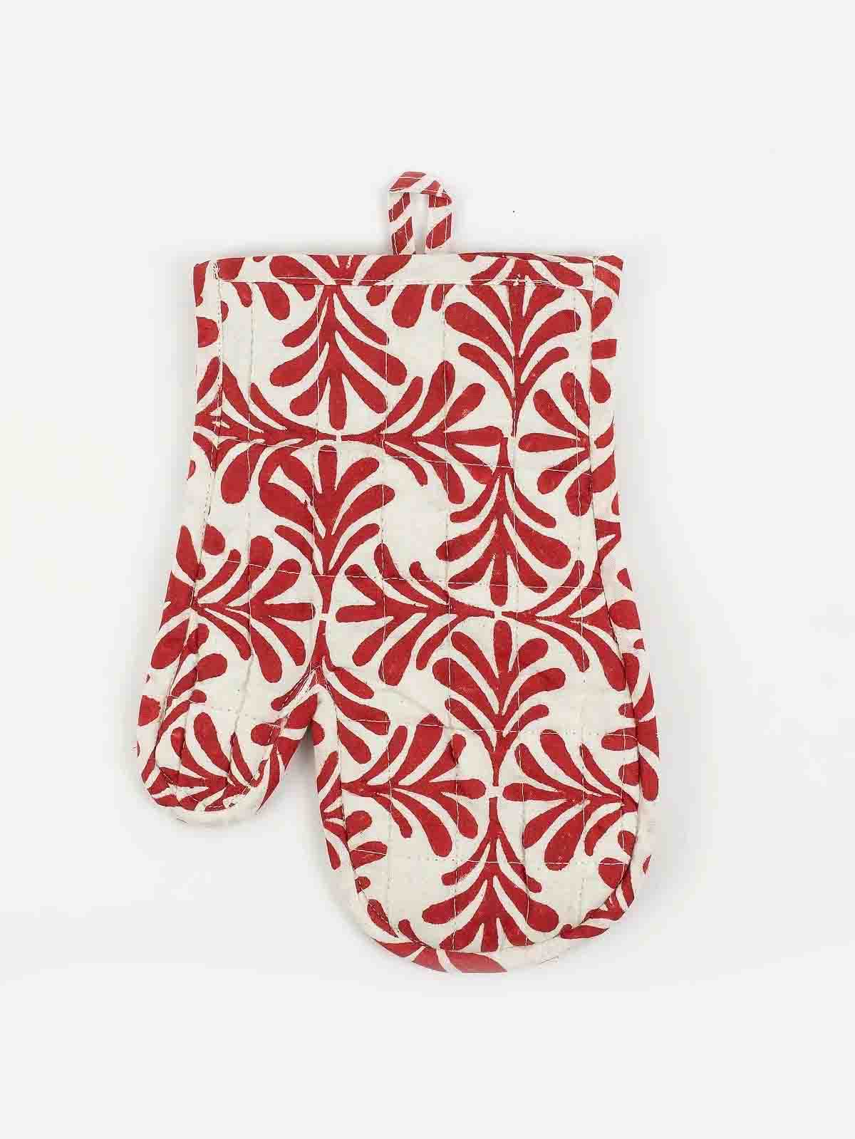 Afroart - gril glove red and white
