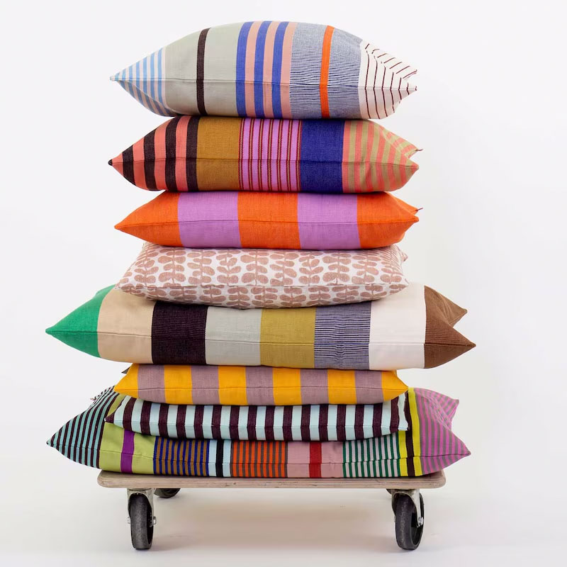 Afroart cushions - striped cushions in fair trade from Guatamala