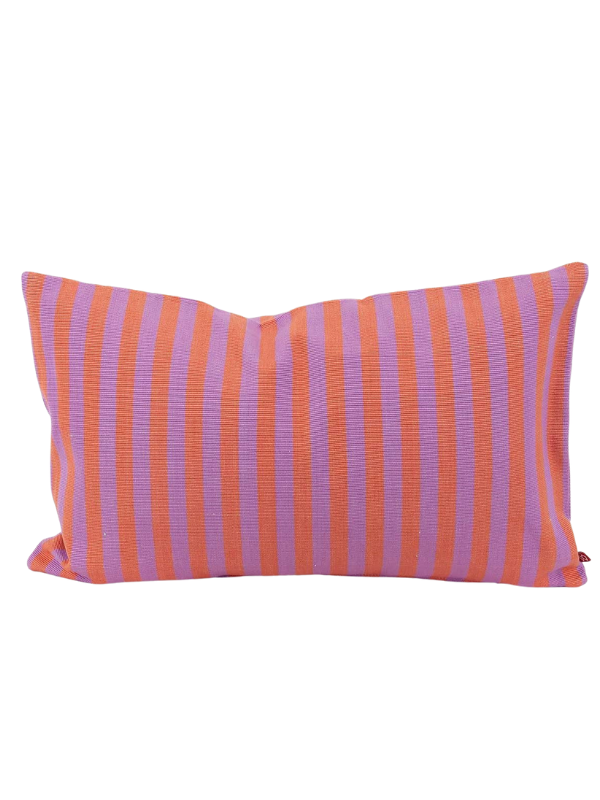 a world of crat former Afroart fair trade pillowcases with stripes in pink and purple 30 x 50 cm dianá.