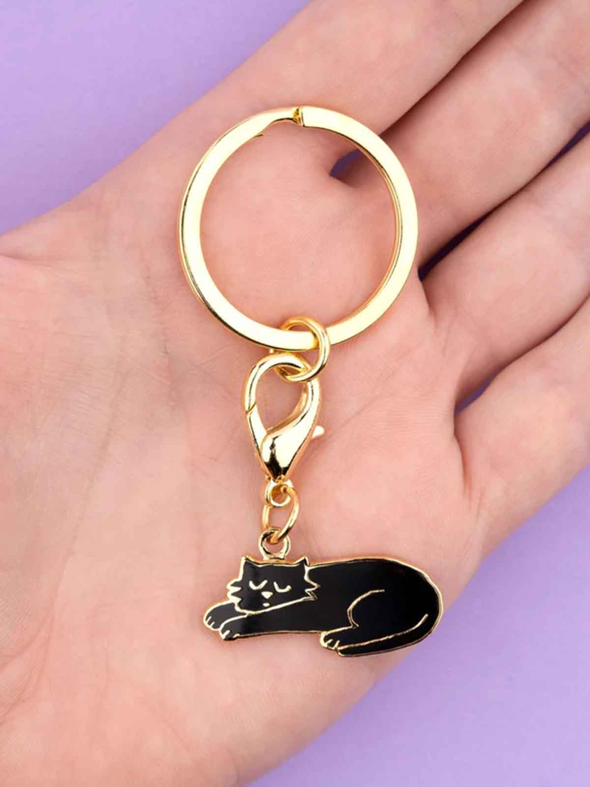 cou cou suzette - keychain with black cat